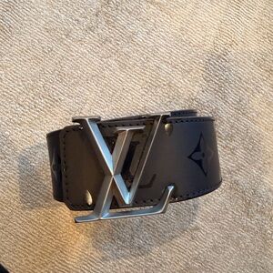 Louis Vuitton Black Monogram Eclipse Reversible Belt 110/44